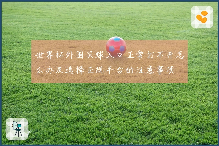 世界杯外围买球入口正常打不开怎么办及选择正规平台的注意事项